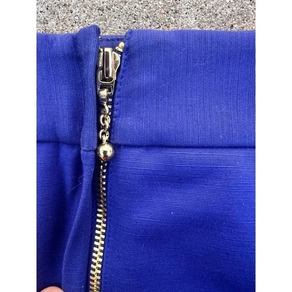 Kate Spade Skirt The Rules Blue Mini Skirt Size 6 - Picture 5 of 5